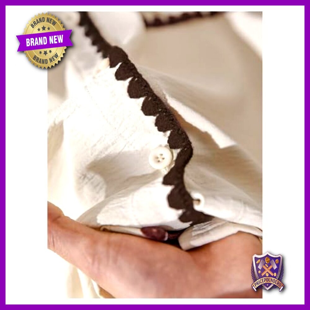 Plus Size Button Down Blouse With Pocket, Lightwe… - image 6